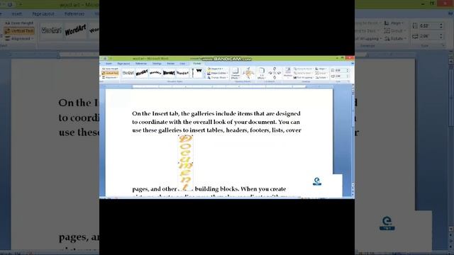Prof.Nurul Hasan Memorial Youth Computer Training Centre, Sealdah/CITA/Microsoft Word/Word Art смотреть онлайн