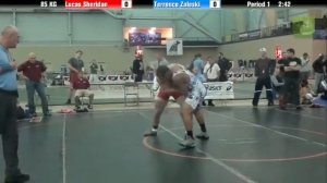 Greco 85 KG Lucas Sheridan vs. Terrence Zaleski