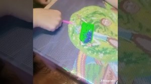 1 часть делаем алмазную мозаику