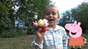 Свинка Пеппа-пальчиковые друзья! Семья пальчиков, песня! Peppa Pig  Finger family!