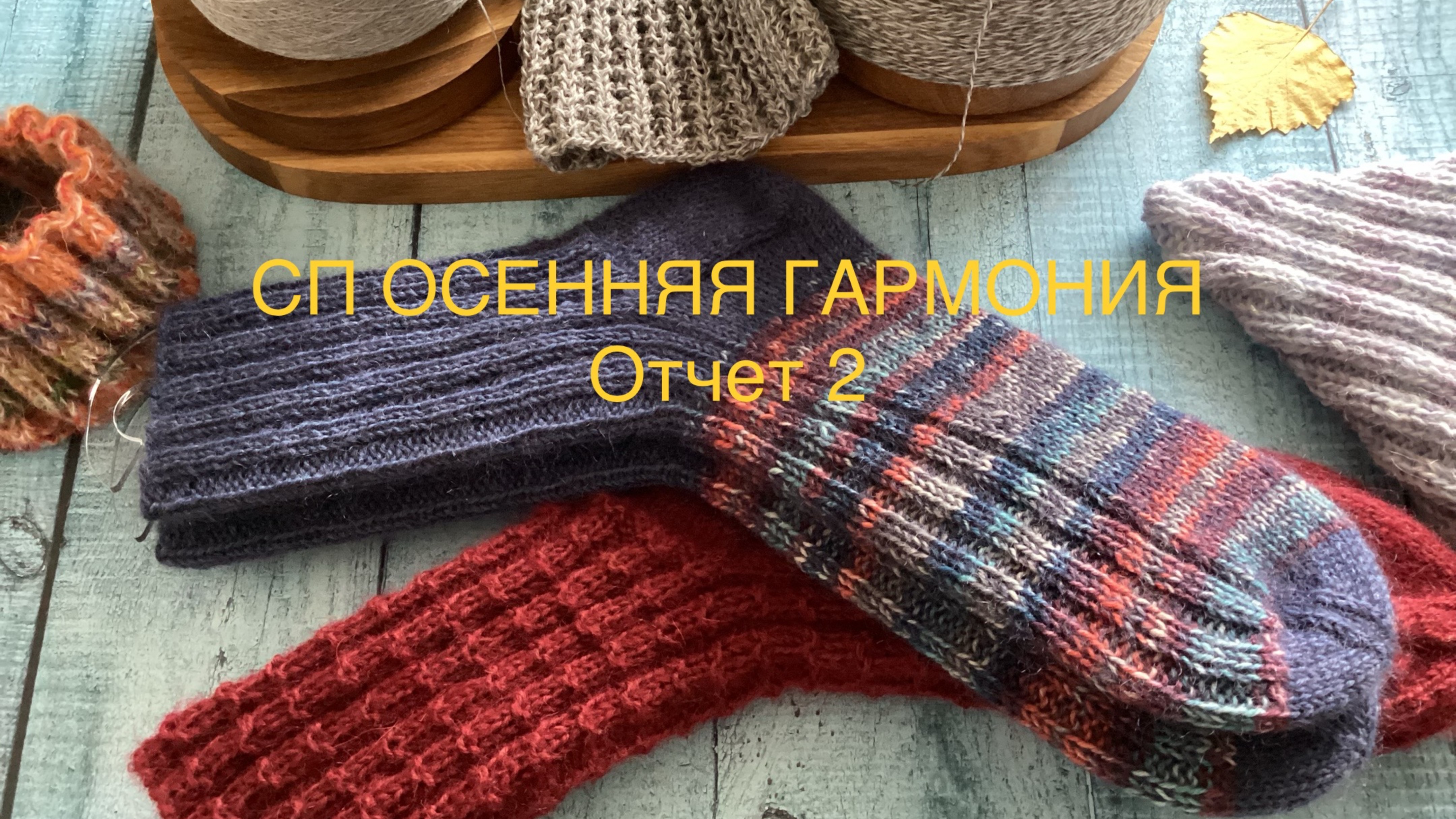 СП ОСЕННЯЯ ГАРМОНИЯ. Отчет 2. #вязание #богинипряжи #осенняягармония