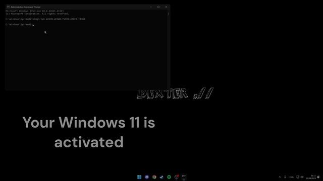 Legal activation of Windows 11, works 100%