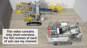 LEGO Bucket Wheel Excavator vs LEGO Liebherr R9800 | LEGO 42055 vs 42100 | LEGO 42100 vs 42055