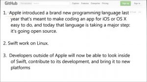 Apple's programming language Swift is now open source