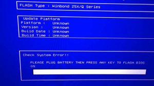 Asus Notebook Please plug battery then press any key to flash BIOS Error Solution, Hatası Çözümü