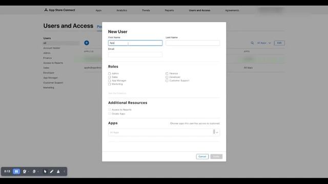 How to invite AppStore Console Account | App Store Connect | Process | iOS | AppDevs