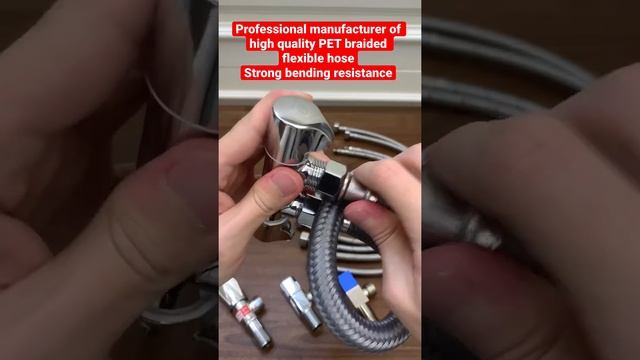 Flexible toilet braided hose, Toilet connector water supply line,China Factory Manufacturer Supplie