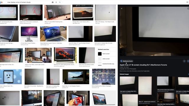 Apple iMac Display Cloudy issue at the corner of screen смотреть онлайн