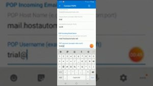 Outlook Android App POP3 adding mail account