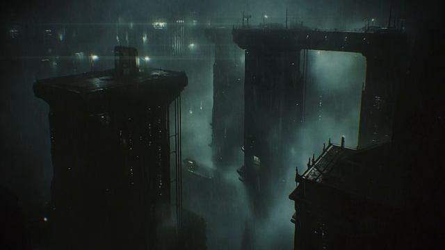 Темный город - Cyberpunk Dark Ambient Music - Sci-FI Ambient For Rainy Nights