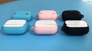 Lancoda 3 Colors Sublimation Soft Silicone AirPods Pro Cover