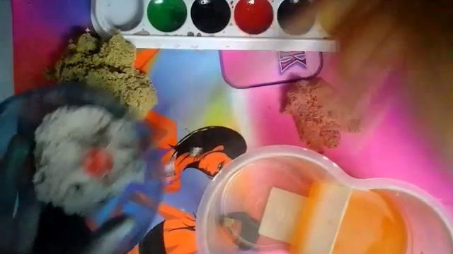 Крашу кинетческий песок в розовый смотреть онлайн