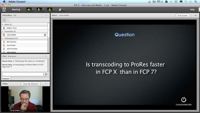 Is transcoding faster using Final Cut Pro X?