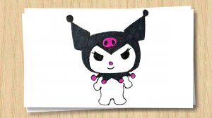 Как нарисовать Куроми Hello Kitty / How to draw Kuromi