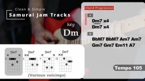 Funk Guitar Backing Track in D minor