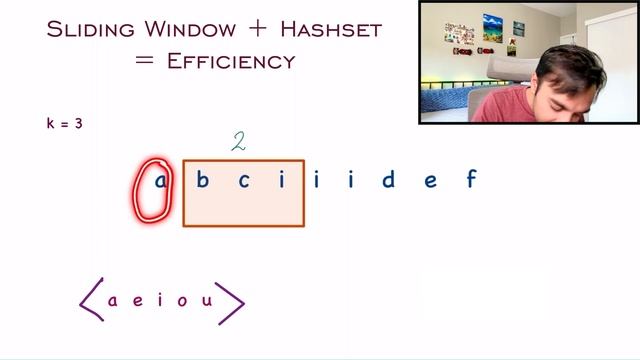Maximum Vowels in a Substring (LeetCode 1456) | Full solution with animations | Sliding Window