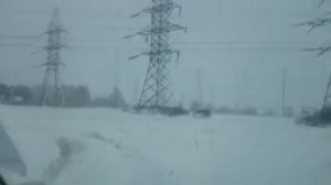 Нива 2131 на цепях по снегу