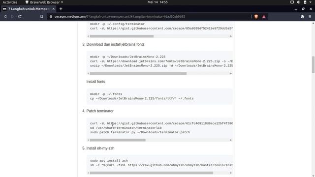 Mempercantik Tampilan Terminator (Linux Terminal Emulator) смотреть онлайн