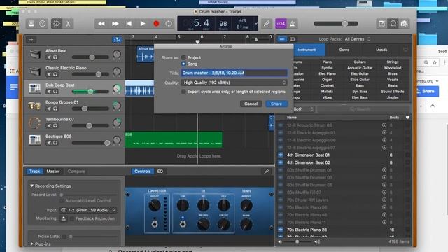 Sharing Garage Band project via airdrop смотреть онлайн