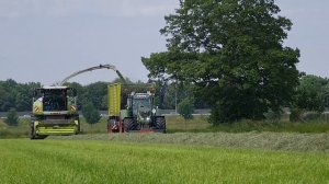 Gras Hakselen 2022 | Nikkels | Claas Jaguar 960 | Fendt Vario 724 + 2x New Holland + Claas Axion 92