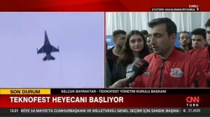 Selçuk Bayraktar CNN Türk'te! TEKNOFEST heyecanı başlıyor