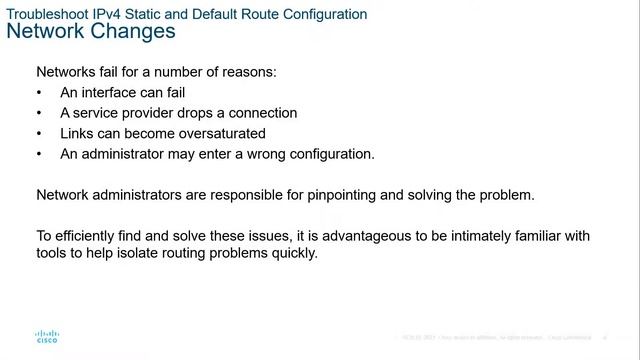 CCNA2-SRWEv7 - Lecture Module 16 - Troubleshoot Static and Default Routes смотреть онлайн