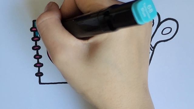 How to Draw Stationery Items - Book Pencil Scissors | Easy Drawing and Coloring for Kids