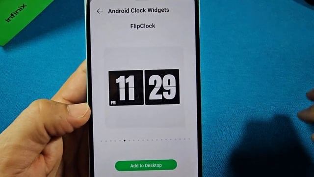 Get this app for Android time widget on infinitx phone - home screen widget