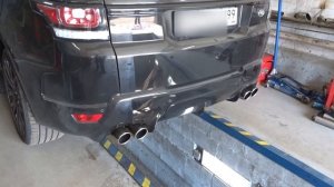 Спортивные глушители на Range Rover SPORT