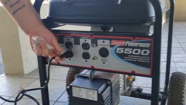 Coleman Powermate 5,500 Watt 11HP generator for Sale смотреть онлайн