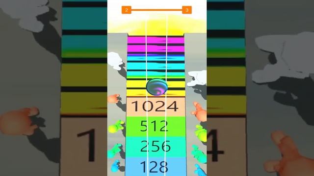 Crazy Ball 2048: 3D Merge Ball ! All Levels Gameplay (1-4) android, ios