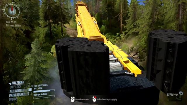 Spintires MudRunner LIEBHERR LTM Giant Mobile Crane Driving Uphill BEST NEW MOD смотреть онлайн