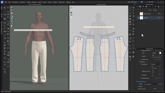 How To Create A Belt In CLO 3D