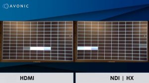 Difference between NDI®|HX and HDMI output by Avonic