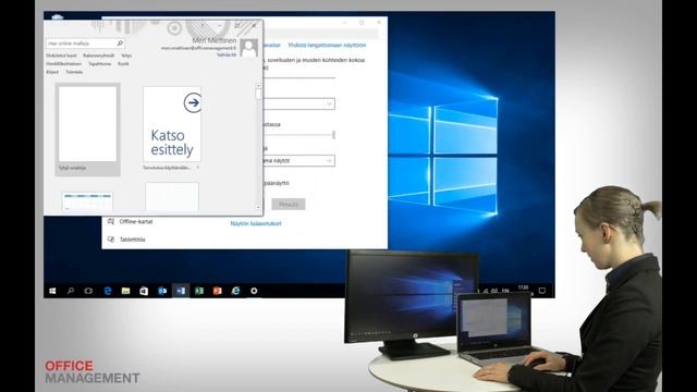 Opetusvideo 4: Kaksoisnäytön asetukset Windows 10:ssä смотреть онлайн