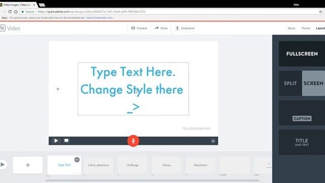 Adobe Spark Text Tutorial смотреть онлайн