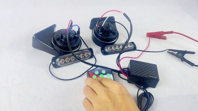 12V Horn + 10 sound Controller+light смотреть онлайн