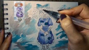 Как нарисовать рыжую куклу Рагата из сериала Цифровой цирк 🎪 #рисунокрагата #какнарисоватьуцц