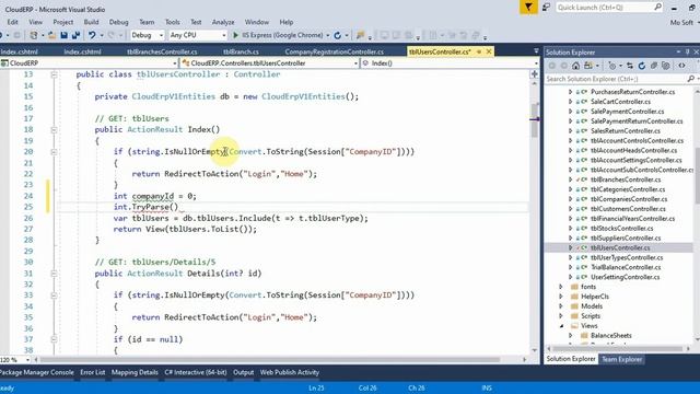 Business ERP Part 109 Company User List in ASP.NET MVC