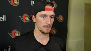 D.J. Smith, Thomas Chabot, Joonas Korpisalo and Rourke Chartier Postgame Media Availability vs PIT
