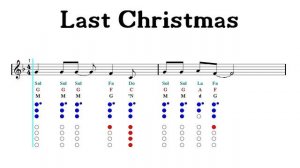 Recorder Notes Tutorial - Last Christmas - Wham (Sheet Music)