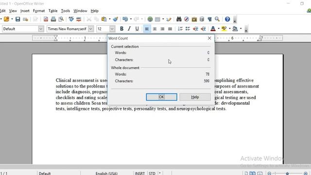 Open Office Writer Word Count смотреть онлайн
