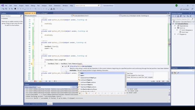 C# - Calculator app on C# - Window Form Application смотреть онлайн
