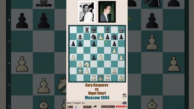 Plain Chess 69 || Gary Kasparov vs Nigel Short, Moscow Olympiad 1994 @chessbuddies #chessbuddies