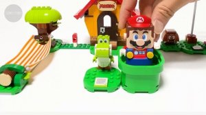 Lego Super Mario 71367 Mario House & Yoshi Speed Build | BrickStory