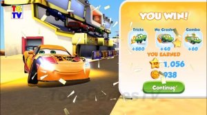 Cars: Fast as Lightning NEON RACING! Neon Miguel vs Lightning McQueen, Mater & More