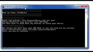 Recovery Mode iPhone/iPod Touch APP (iOS6.1 compat)
