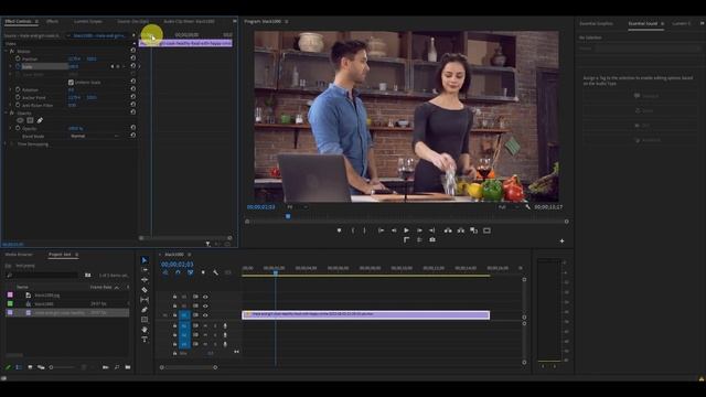 How To Add A Basic Zoom IN And OUT In Premiere Pro