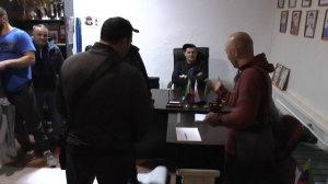 Взвешивание борцов Чародинский район п. Цуриб.