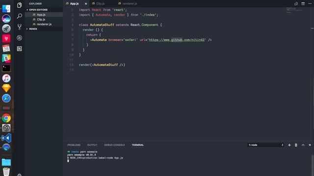 Automate MacOS stuff with React Components ! смотреть онлайн